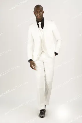 2 Button Shawl Lapel Slim Fit Suit FF2SSX V-4030 IVORY