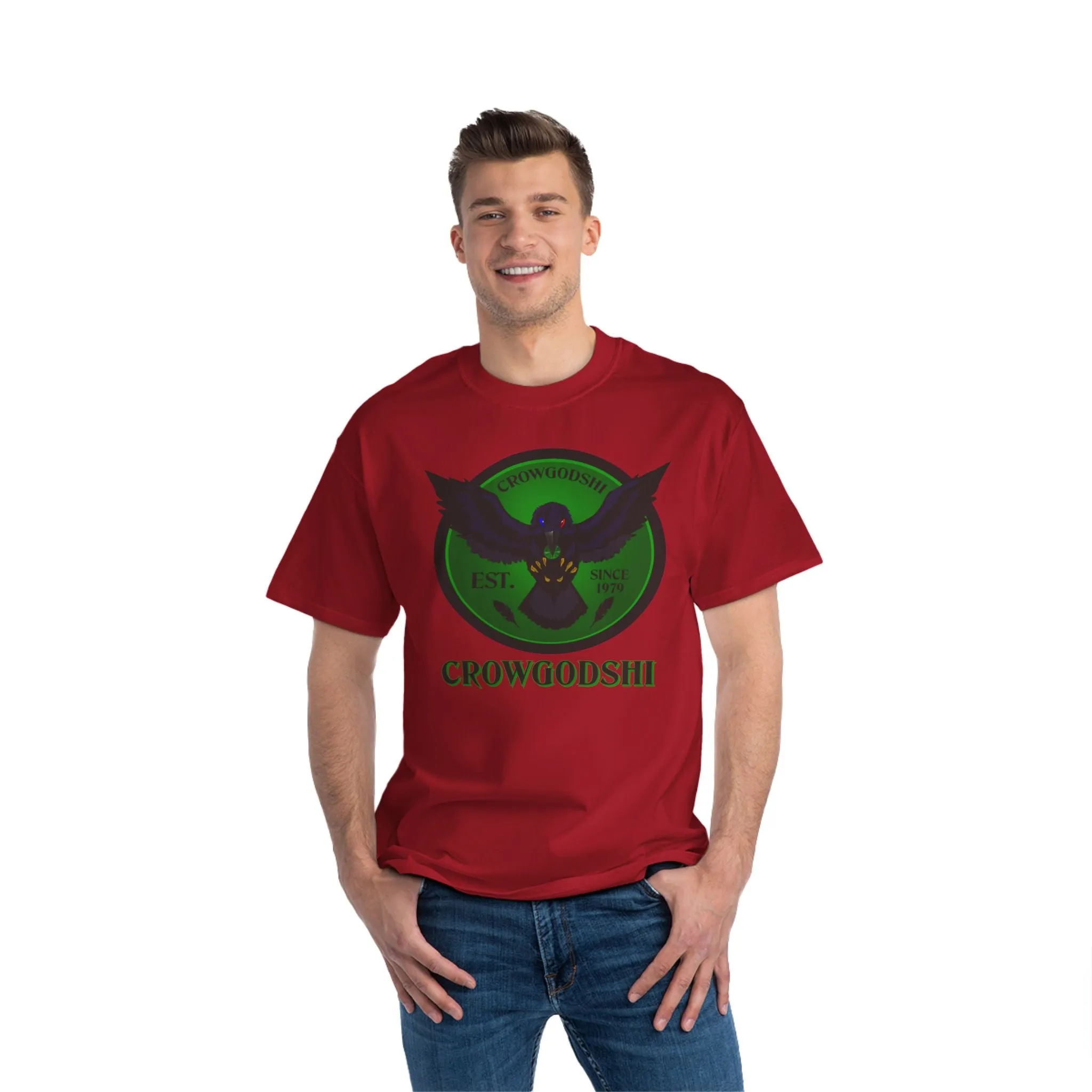 Crowgodshi First Generation Limited Edition Beefy-T®, GREEN LOGO