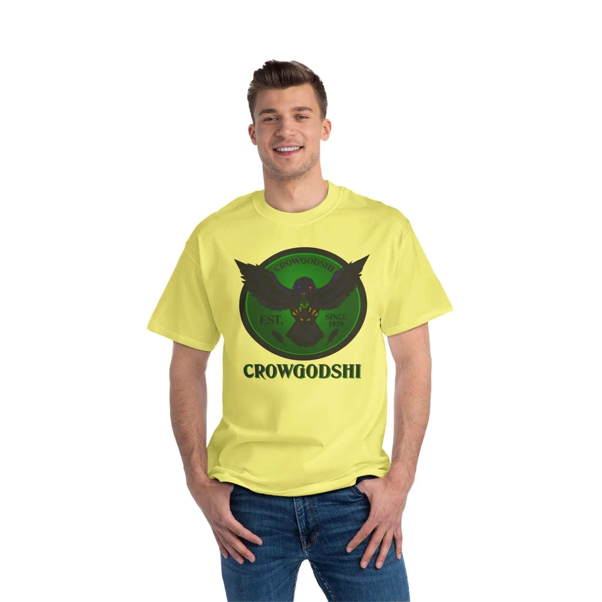 Crowgodshi First Generation Limited Edition Beefy-T®, GREEN LOGO