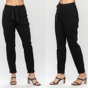 Judy Blue High Waist Jet Black Jogger