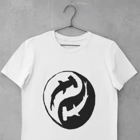 Men scuba diving T-Shirt | Hammerhead Shark Yin & Yang